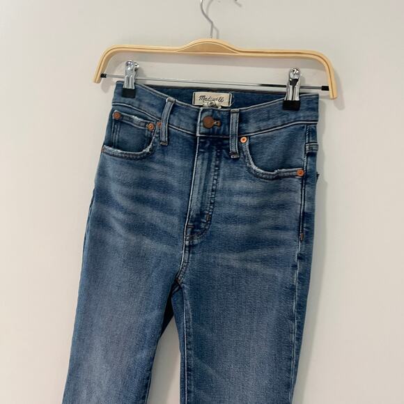 Madewell Blue Slim Demi Bootcut Jeans Size 23 - Picture 5 of 6